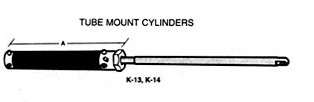 hynautic tube mount cylinder