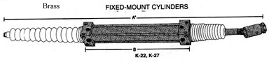 hynautic k-22- k27 brass cylinders