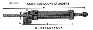 hynautic brass cylinders